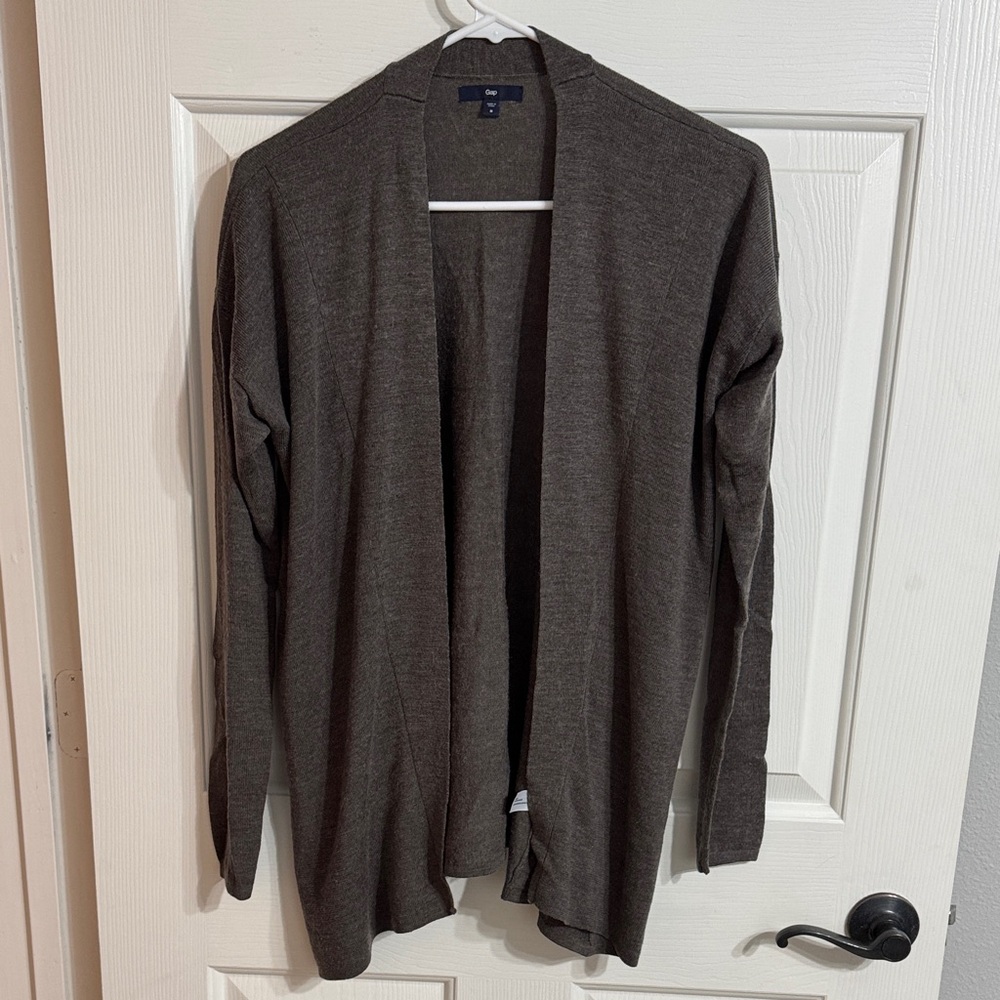 GAP Charcoal Knit Cardigan